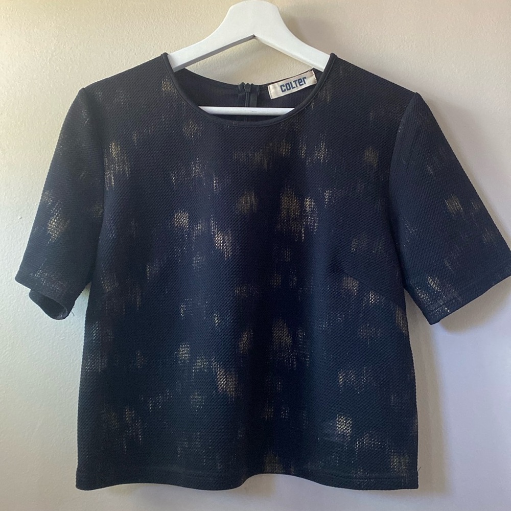 Colter black and gold shirt